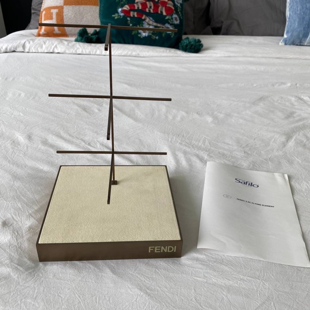 AUTH Fendi 3 Pack Luxury Glasses/jewelry  Display Stand Sunglasses Rack Holder